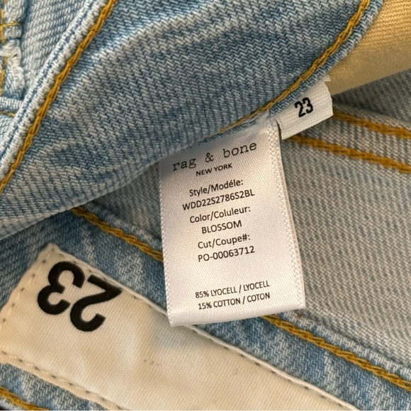 Rag & Bone - Featherweight Logan Women's Wide Leg - Blossom - Size 23 - Picture 4 of 13